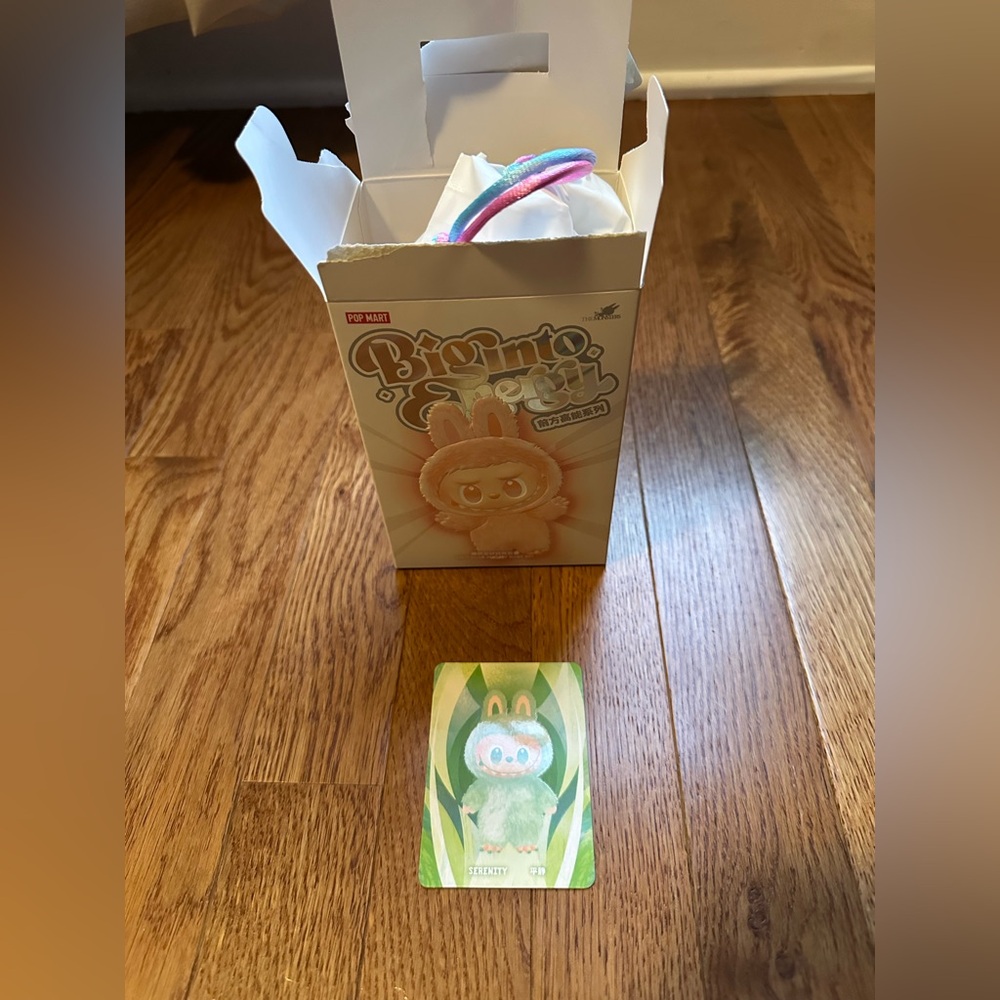 Authentic New Packaging! Open Cardboard Only - Big Into Energy Serenity Labubu